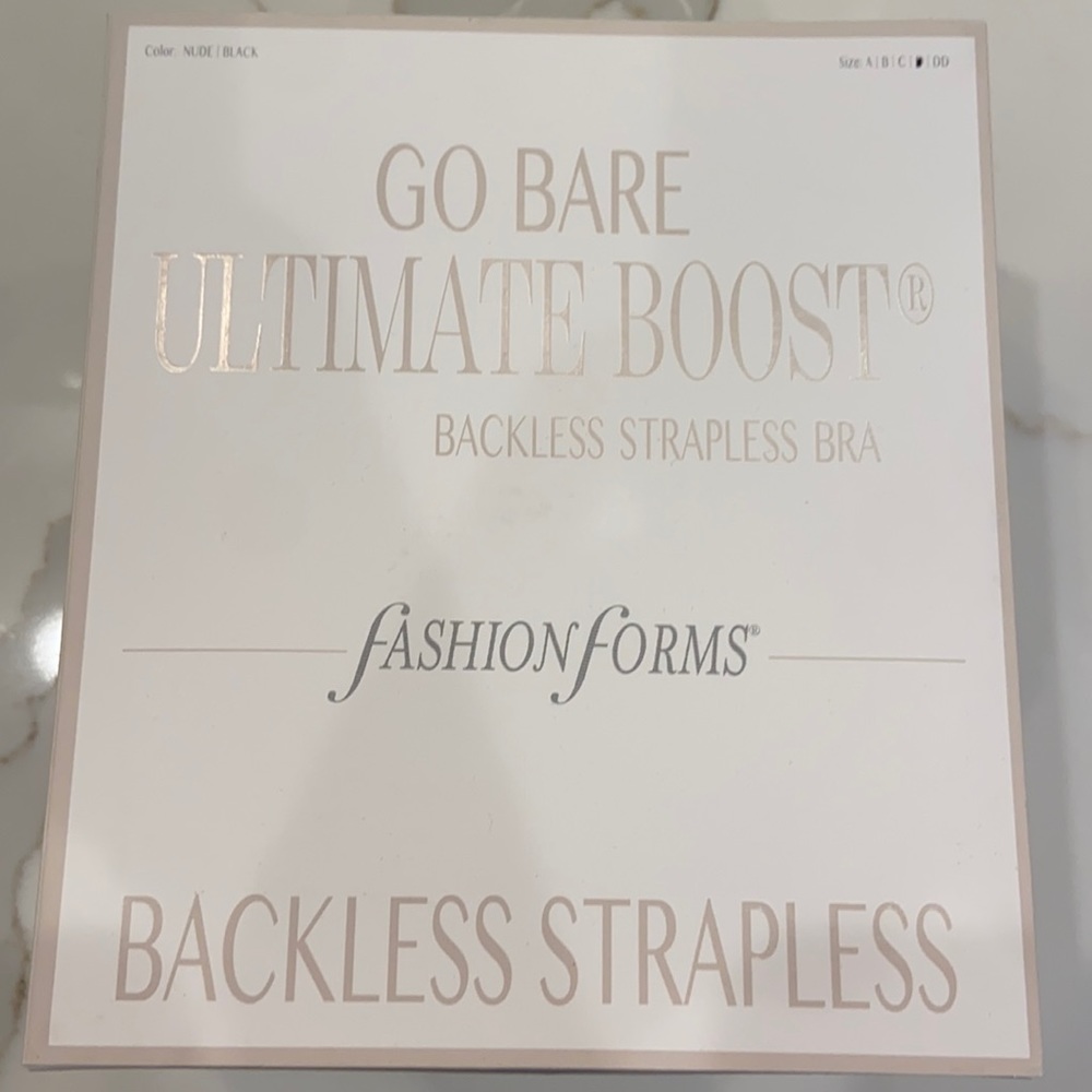 Fashion Forms Go Bare NWT Backless Strapless Bra